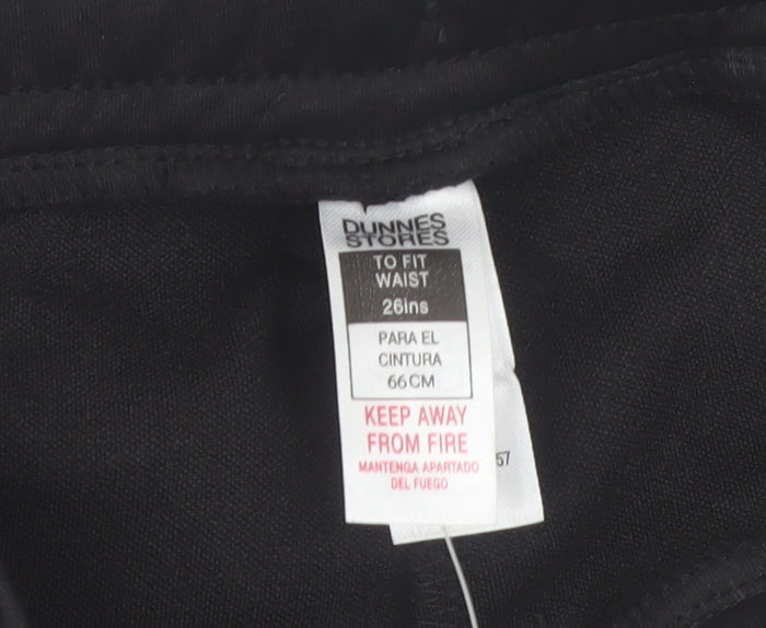 Dunnes Stores Boys Black Jogger Trousers 26in Waist 100% Polyester