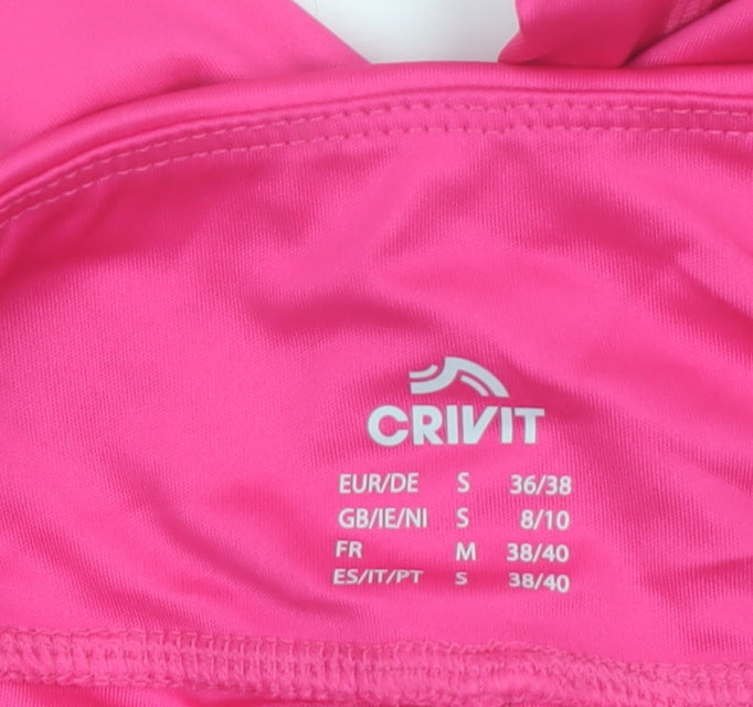 Crivit Womens Pink Capri Leggings Size 8/10 Stretch Activewear