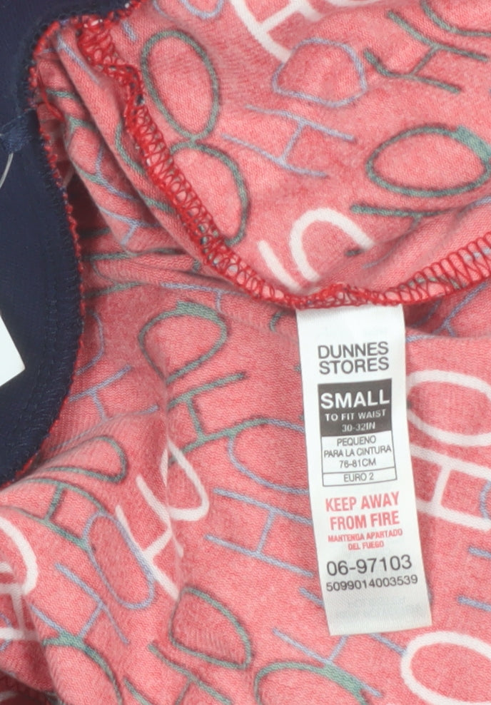 Dunnes Stores Men's Red 'Ho Ho Ho' Christmas Lounge Pants Small