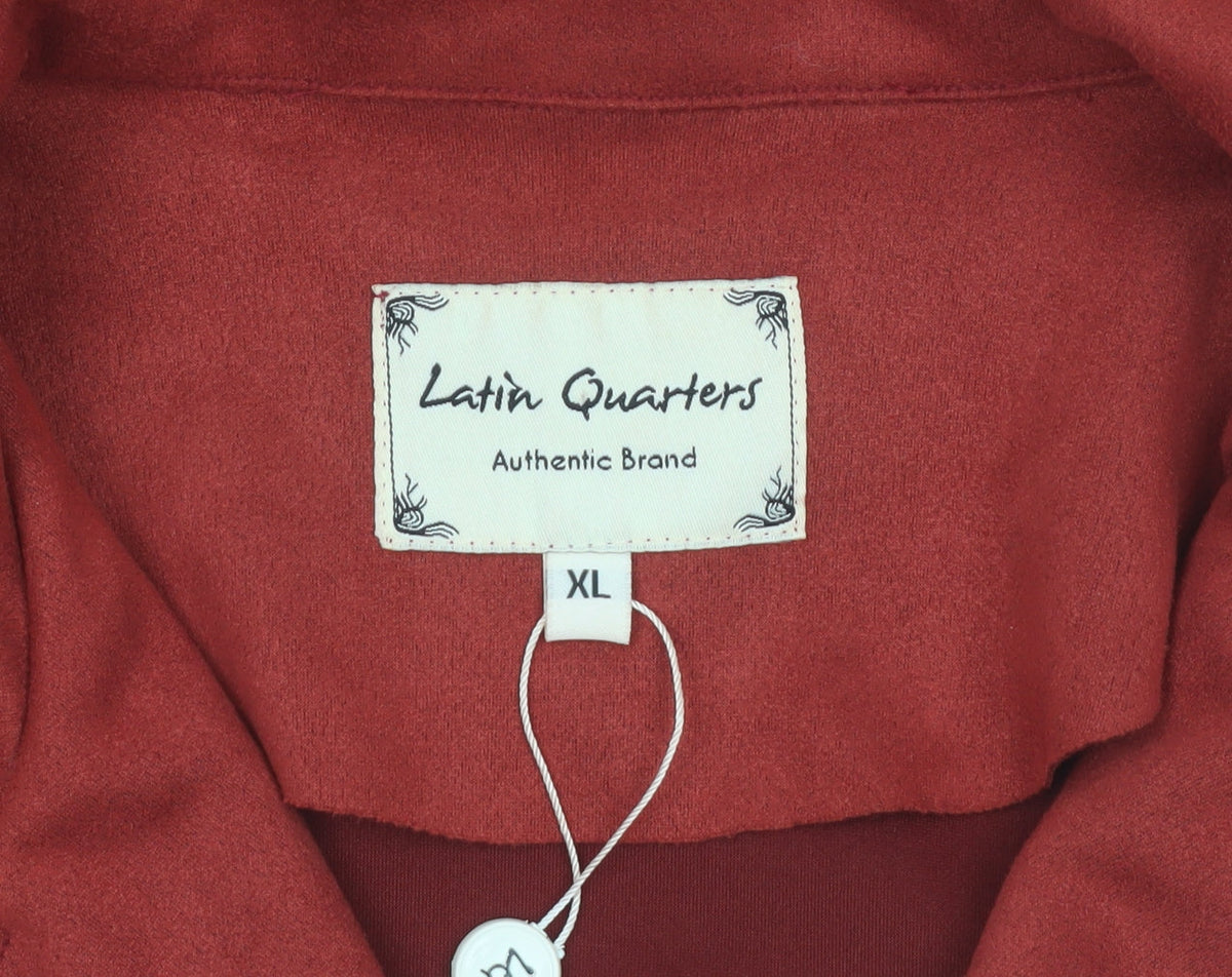 Latin Quarters Women's Red XL Biker Softshell Jacket