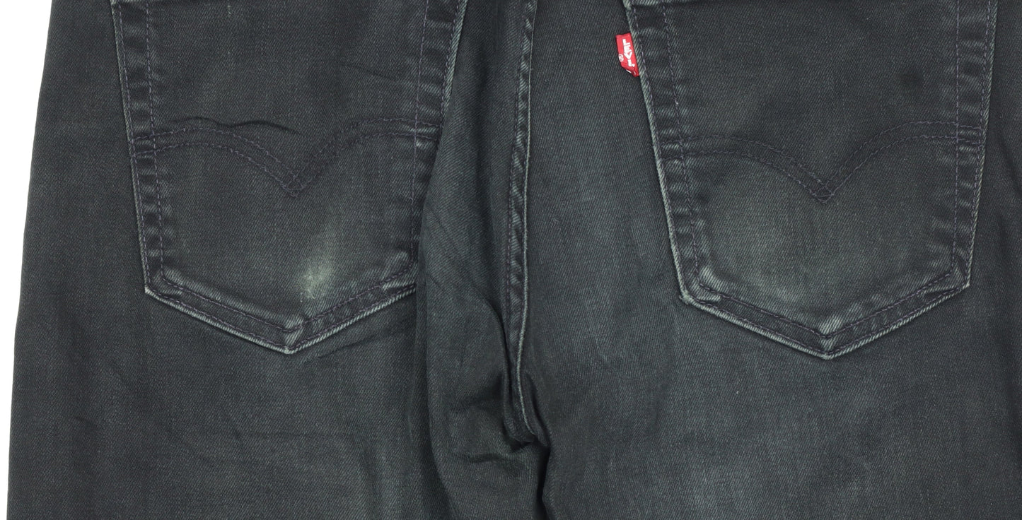 Levi's Women's Black Mid Rise Skinny Denim Jeans Size 12 W32 L30