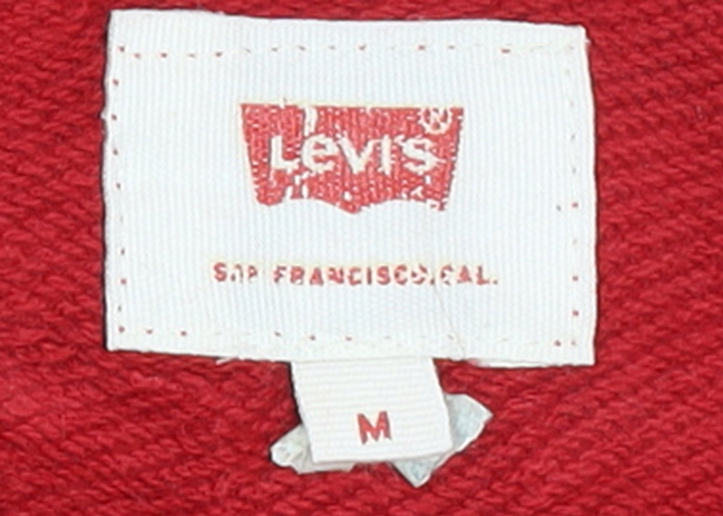 Levi's Women's Red Pullover Hoodie Medium Classic Logo Sweatshirt