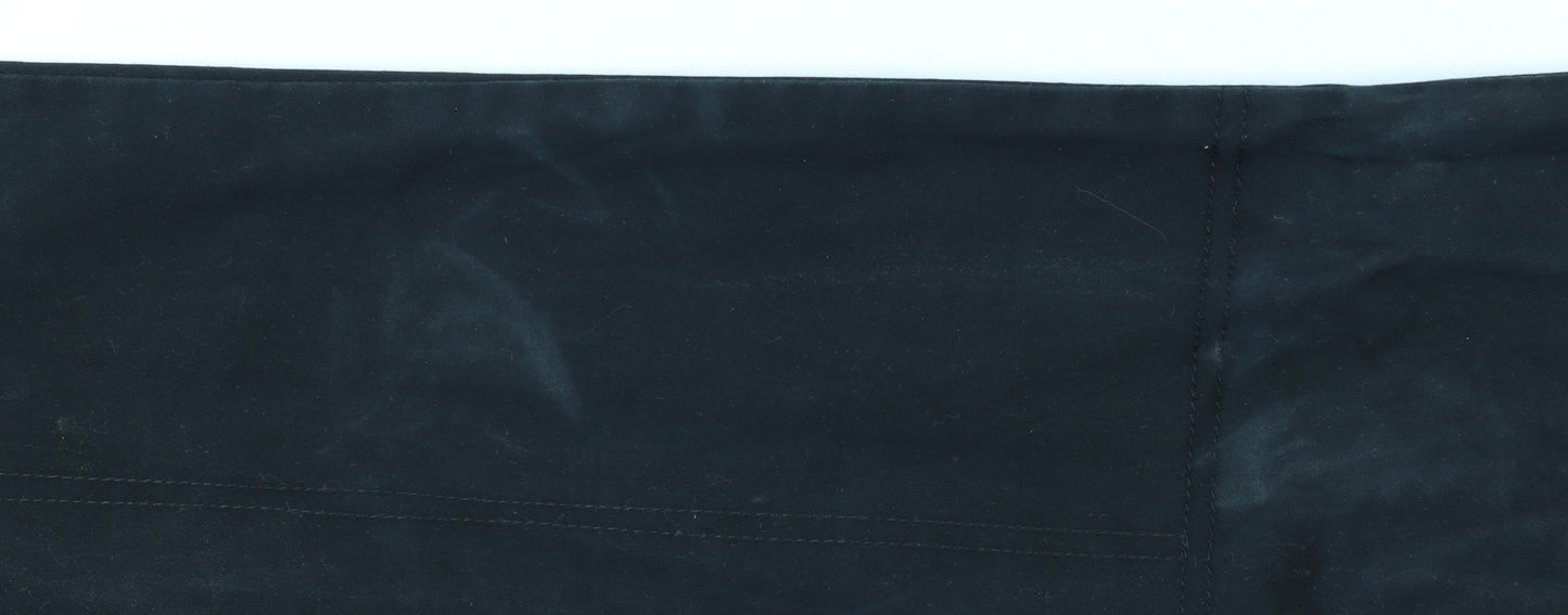 Lee Women Black Straight Jeans Size 16 Stretch Denim