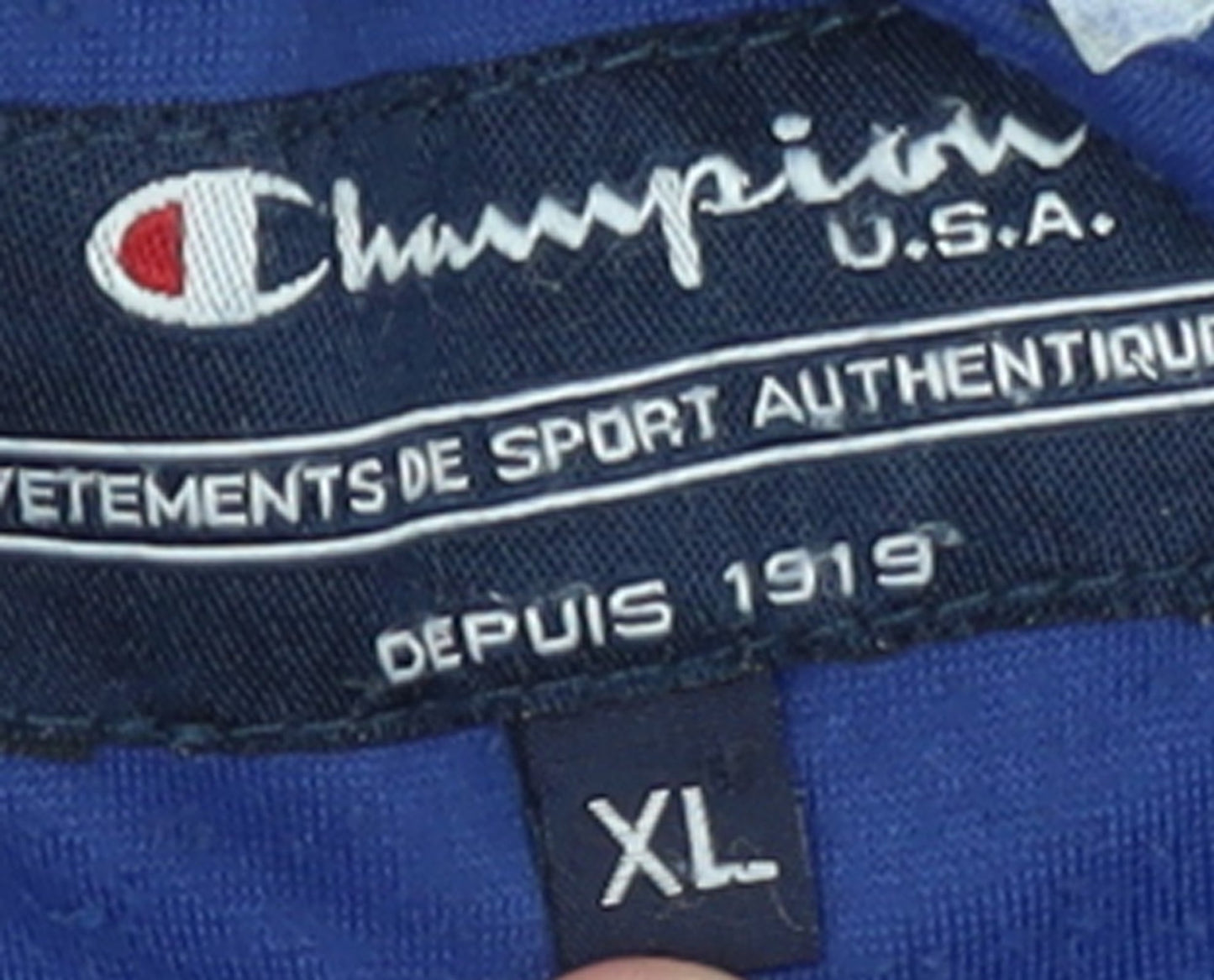 Champion Men's Blue XL Track Jacket Full Zip Activewear