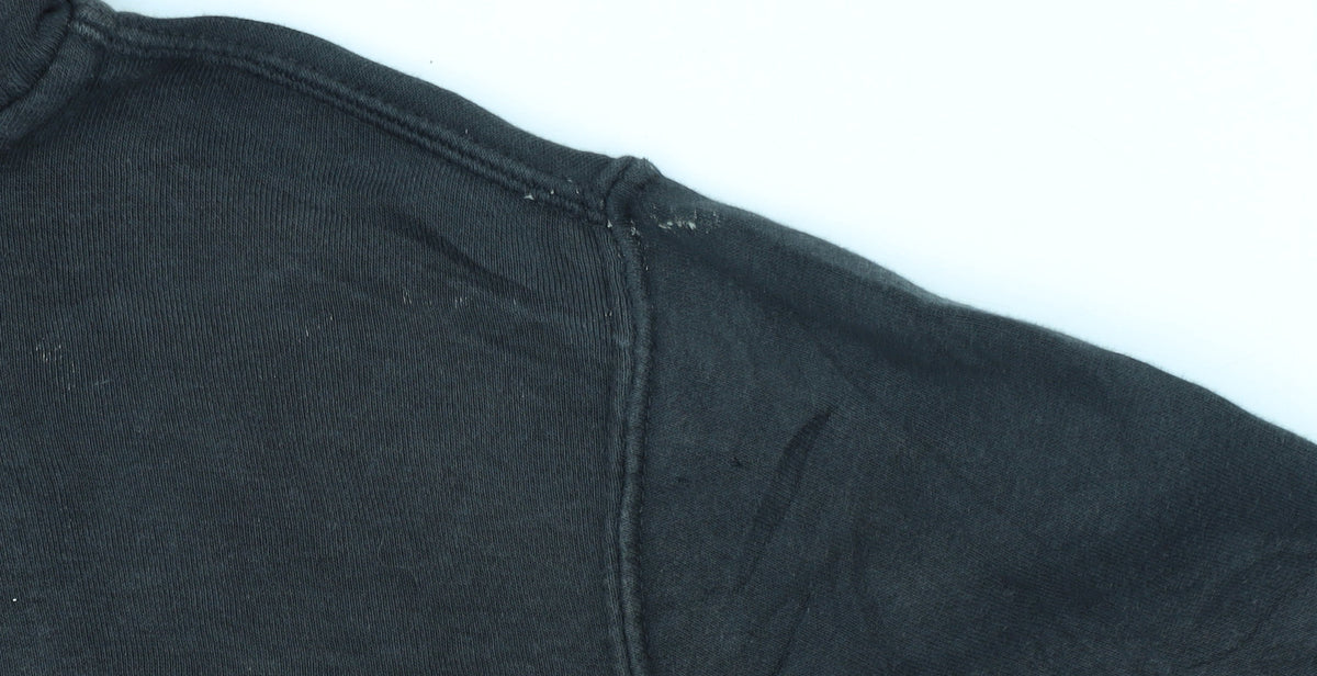 Nike Women's Black Full Zip Hoodie Small Cotton Blend Casual