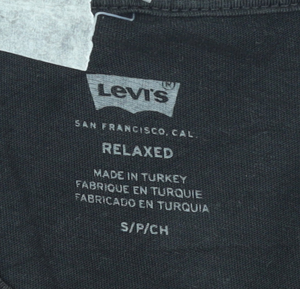 Levi's Men's Black Relaxed Fit Logo T-Shirt Size S Cotton