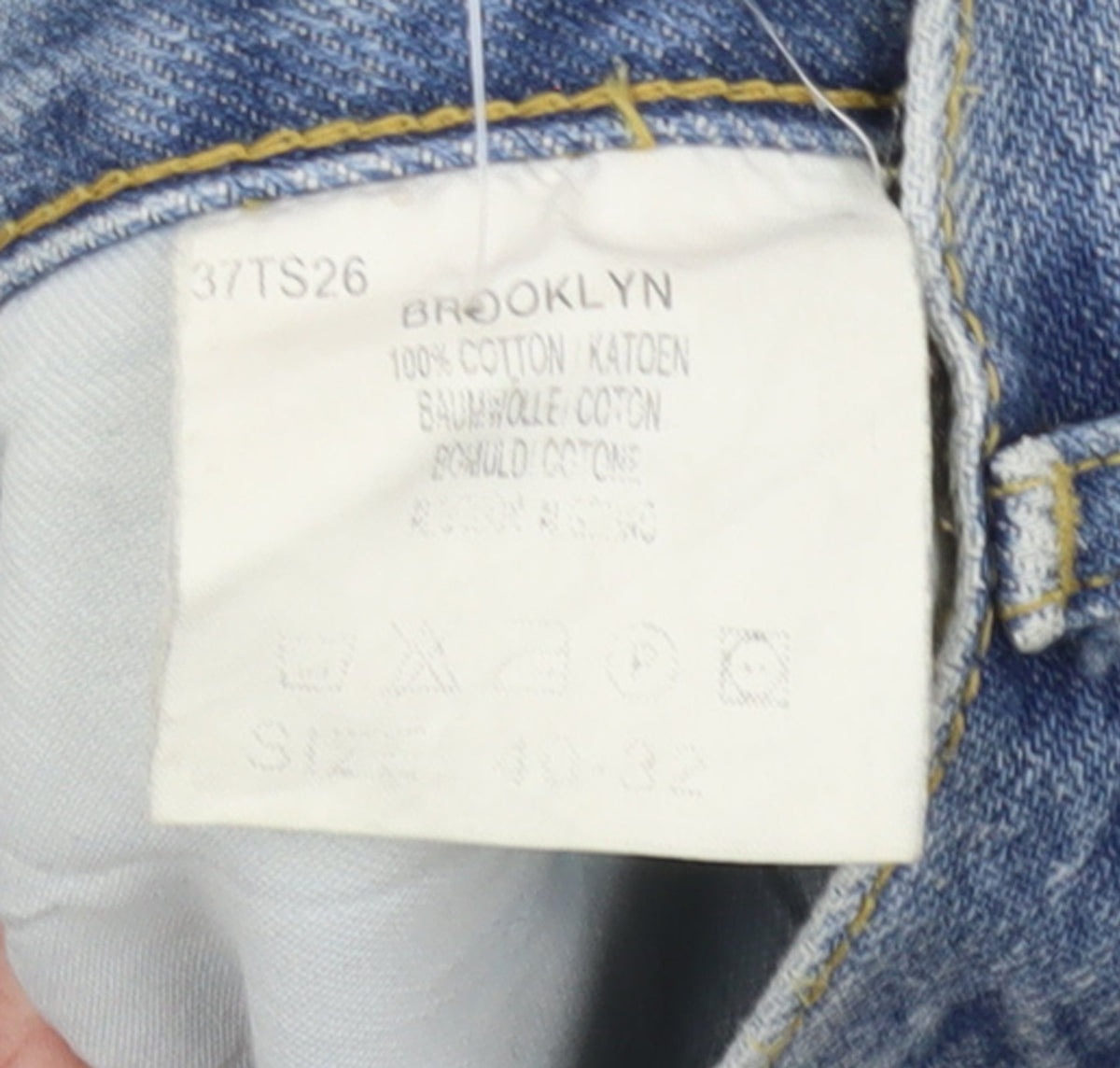 Lee Men's Blue Brooklyn Straight Leg Jeans Size 40W 32L