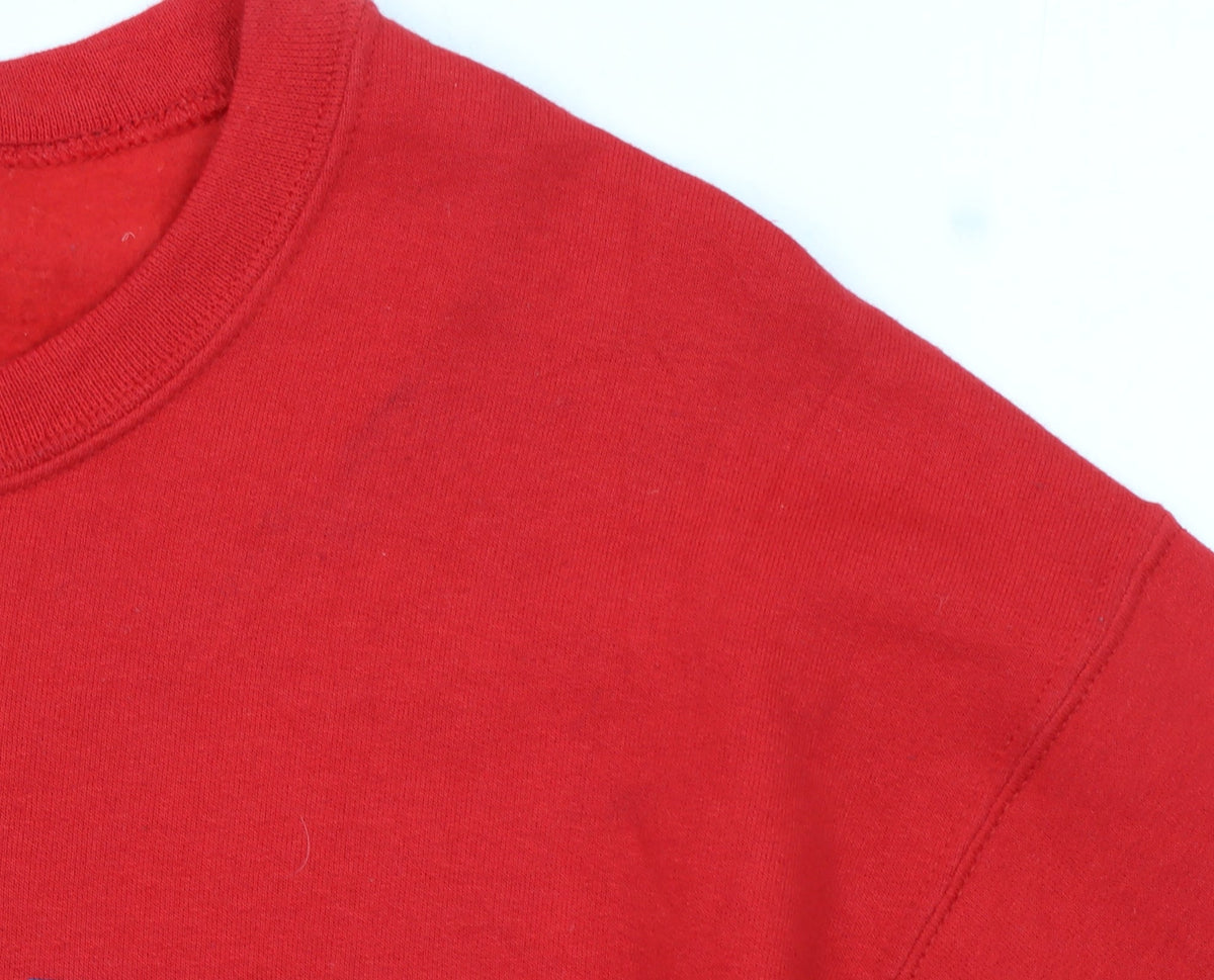 Jerzees Men’s Red JMCHS Pullover Sweatshirt Size L Regular Fit