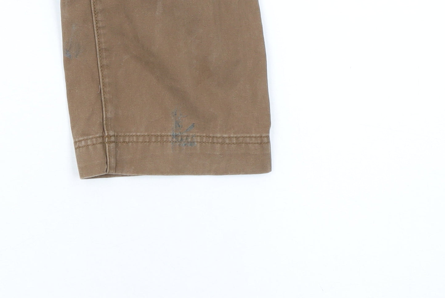 Eddie Bauer Women's Brown Chino Trousers L Regular Fit Cotton