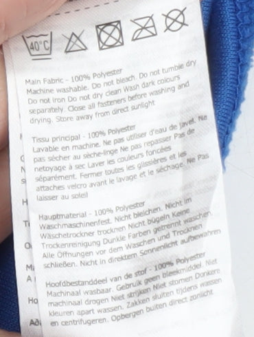 Regatta Mens Blue 1/4 Zip Fleece Sweatshirt Size L Outdoor Pullover