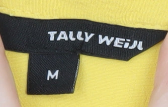 Tally Weijl Women's Yellow Tunic Blouse Long Sleeve Size M