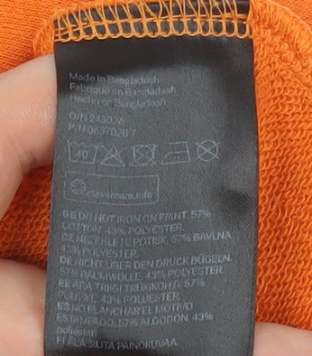 H&M Divided Women's Orange USA Louisiana 1994 Cropped Sweatshirt S