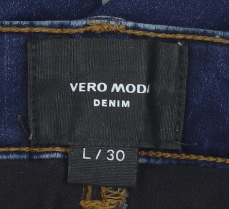 Vero Moda Women Blue Skinny Denim Jeans L 30
