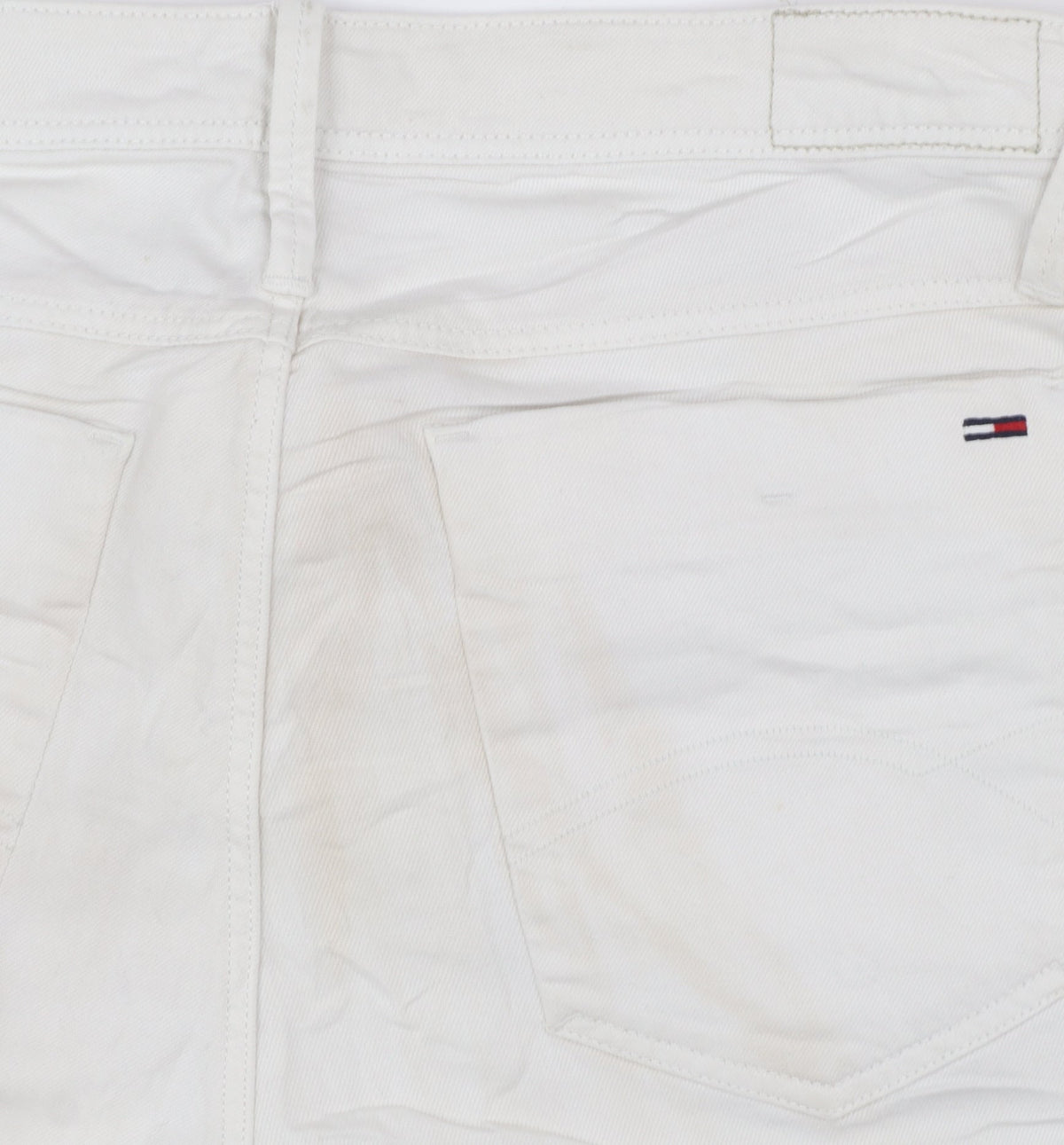 Tommy Hilfiger Men’s White Slim Fit Straight Jeans 28x32