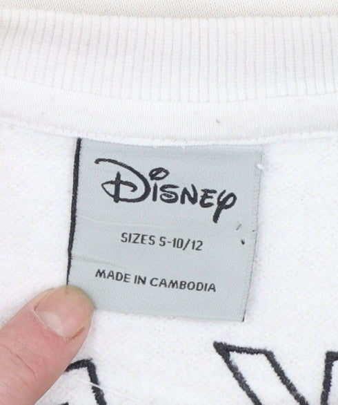 Disney Primark Women Beige Mickey Mouse Pullover Sweatshirt Size S
