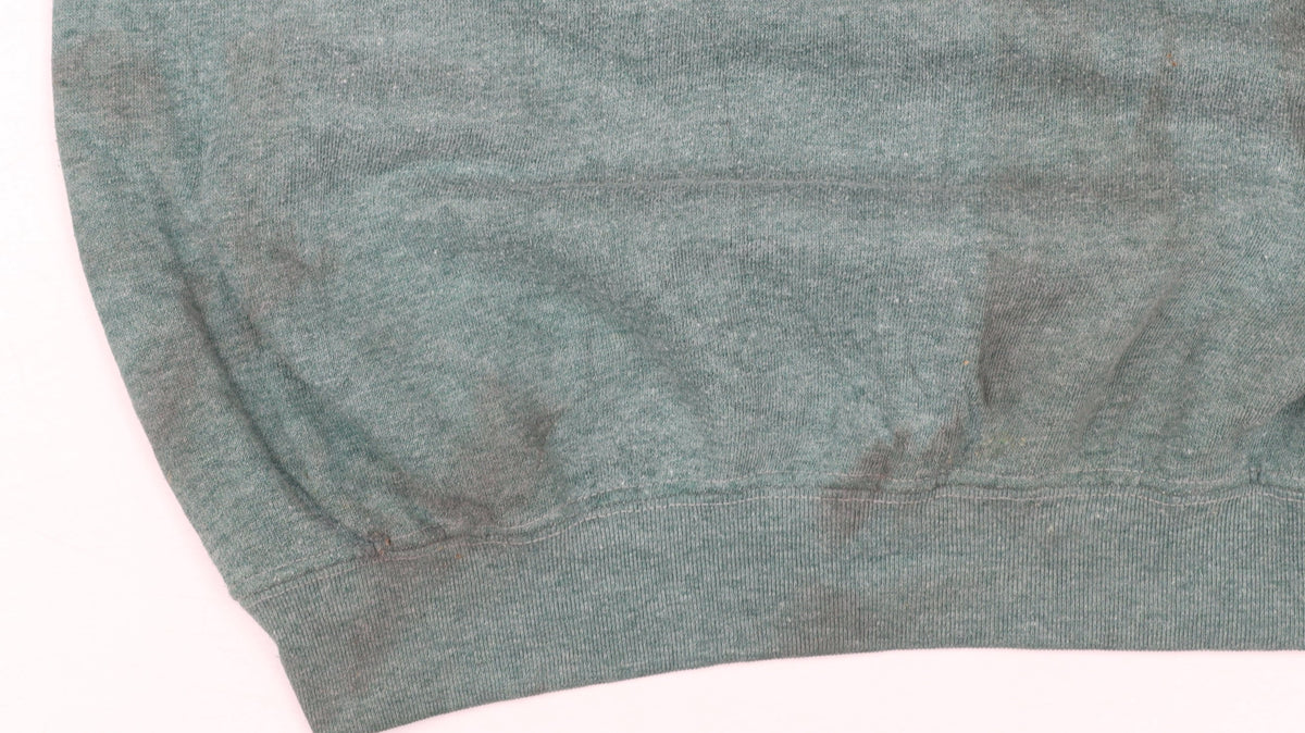 Lee Cooper Men's Green Crew Neck Pullover Sweatshirt L