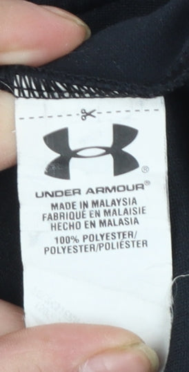 Under Armour Women Black XL Full Zip Sweatshirt Polyester All Seasons