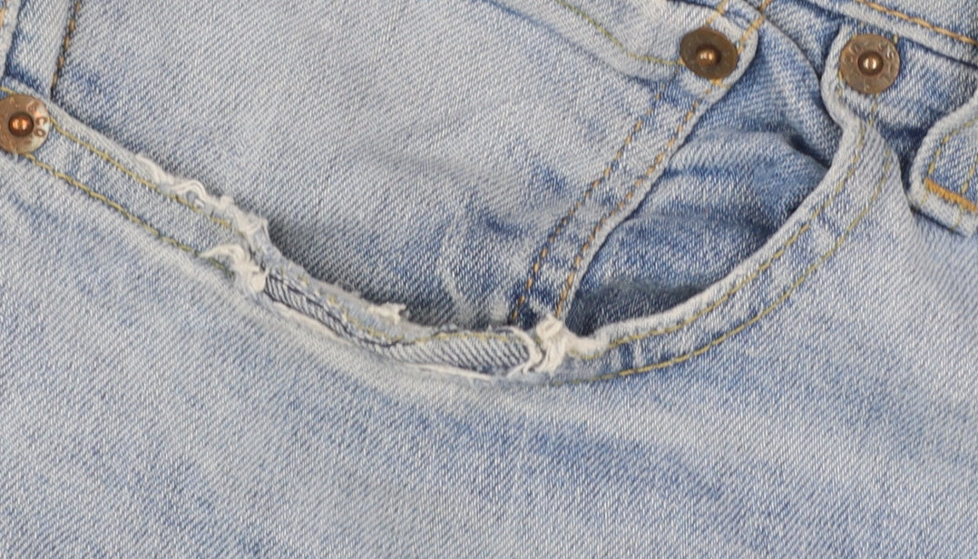 Levi Strauss & Co Men's Blue 502 Hi-Ball Regular Fit Straight Jeans W34 L34