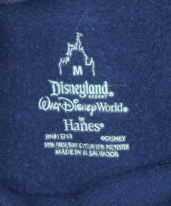 Disneyland Hanes Women's Navy Sweatshirt Medium 2013 Mickey Design