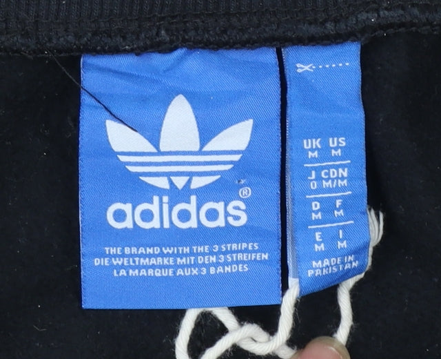 Adidas Men's Black Jogger Trousers M Retro Stripe Casual