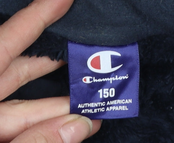 Champion Boys Blue Red Hooded Winter Parka Coat 11-12 Years