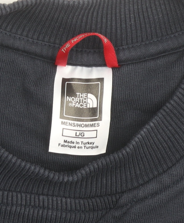 The North Face Men’s Blue Logo Pullover Sweatshirt L