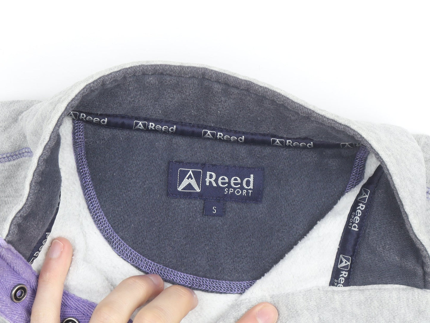 Reed Sport Women’s Grey 1/4 Zip Fleece Track Jacket Size S