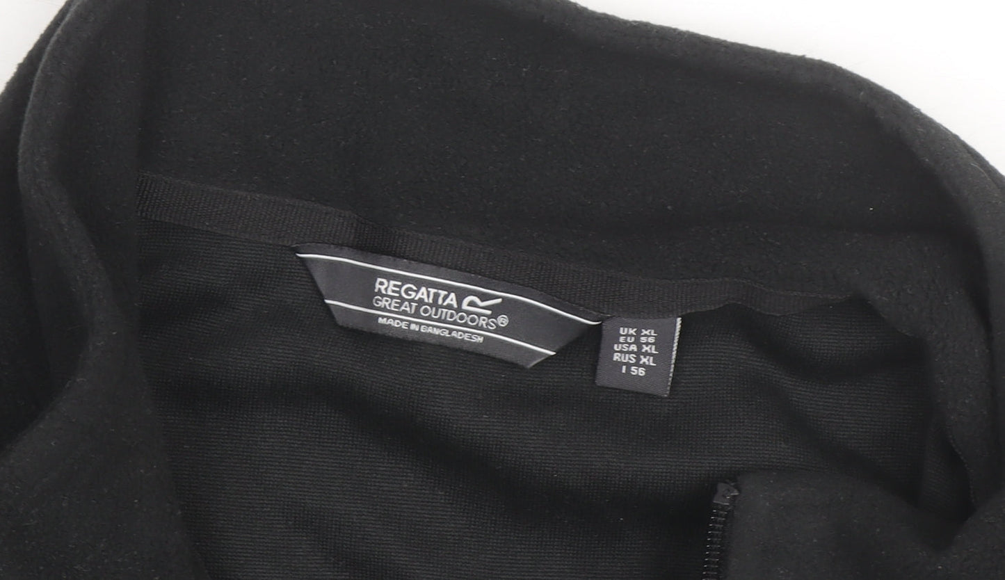 Regatta Men's Black XL 1/4 Zip Fleece Pullover Jacket