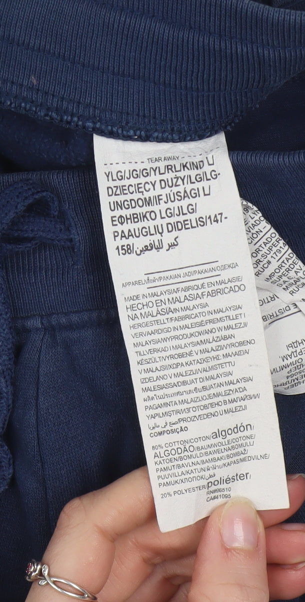 Under Armour Boys Navy Jogger Sweatpants Size 13 Years Cotton Blend