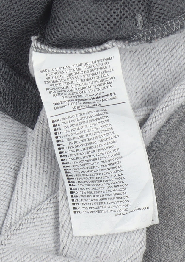 Nike Women Grey Dri-FIT Crew Neck Pullover Sweatshirt Size S