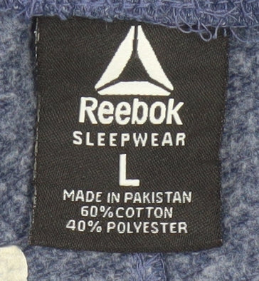Reebok Men's Blue Large Pyjama Pants Cotton Blend Sleepwear