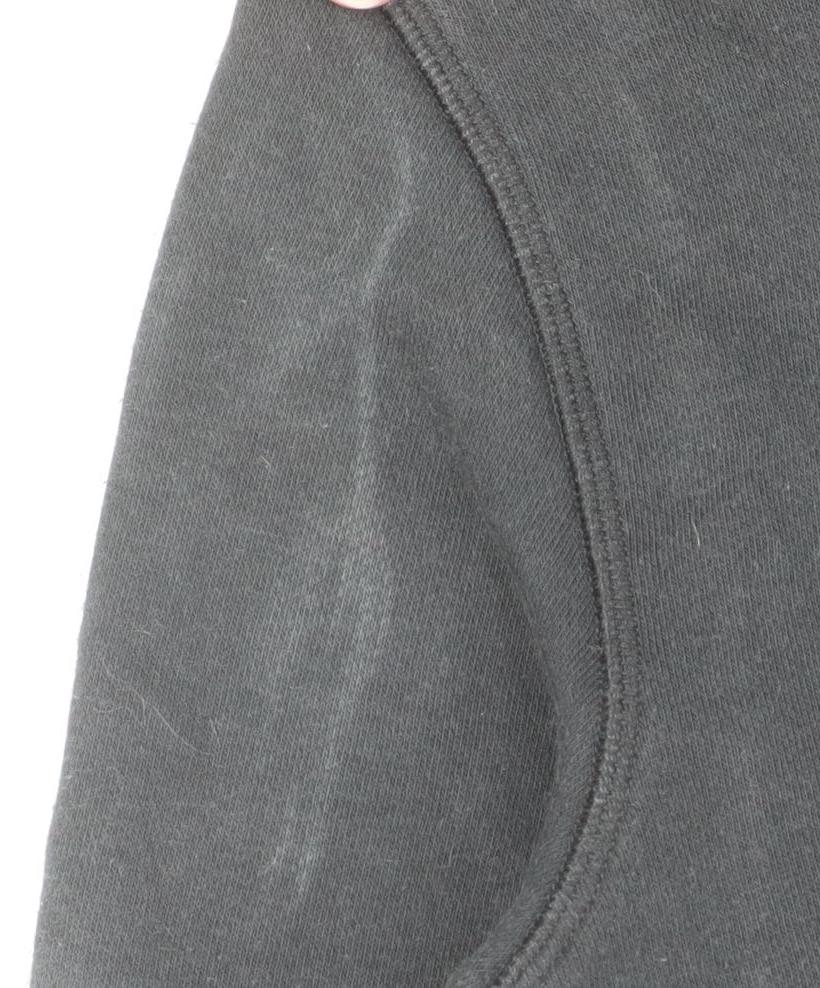 Adidas Womens Black Full Zip Sweatshirt Size S Cotton Blend