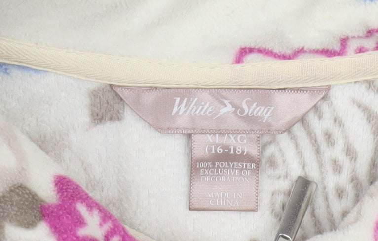 White Stag Womens Multicoloured Paisley Fleece Jacket XL
