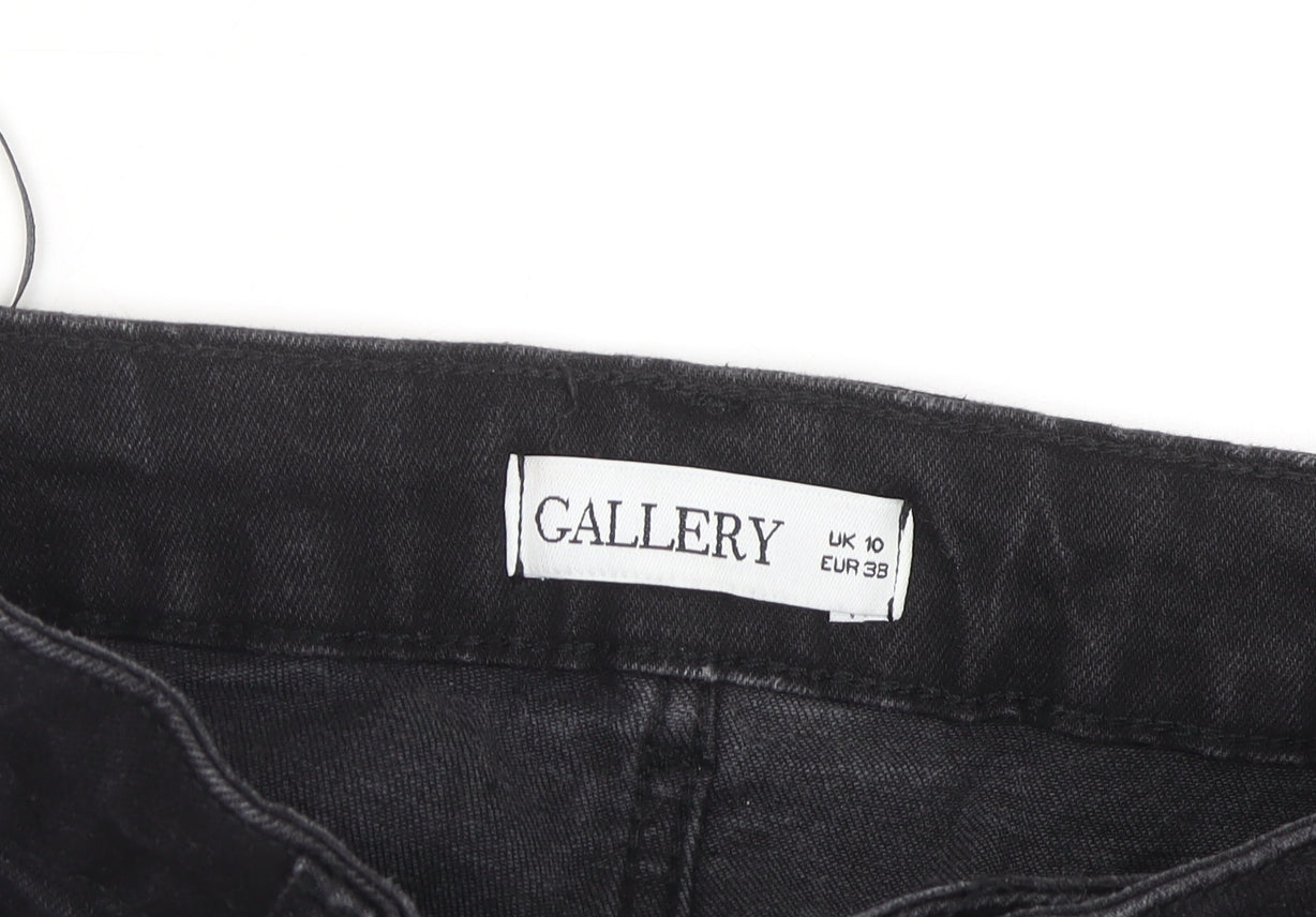 Gallery Women's Black High Rise Straight Leg Jeans Size 10