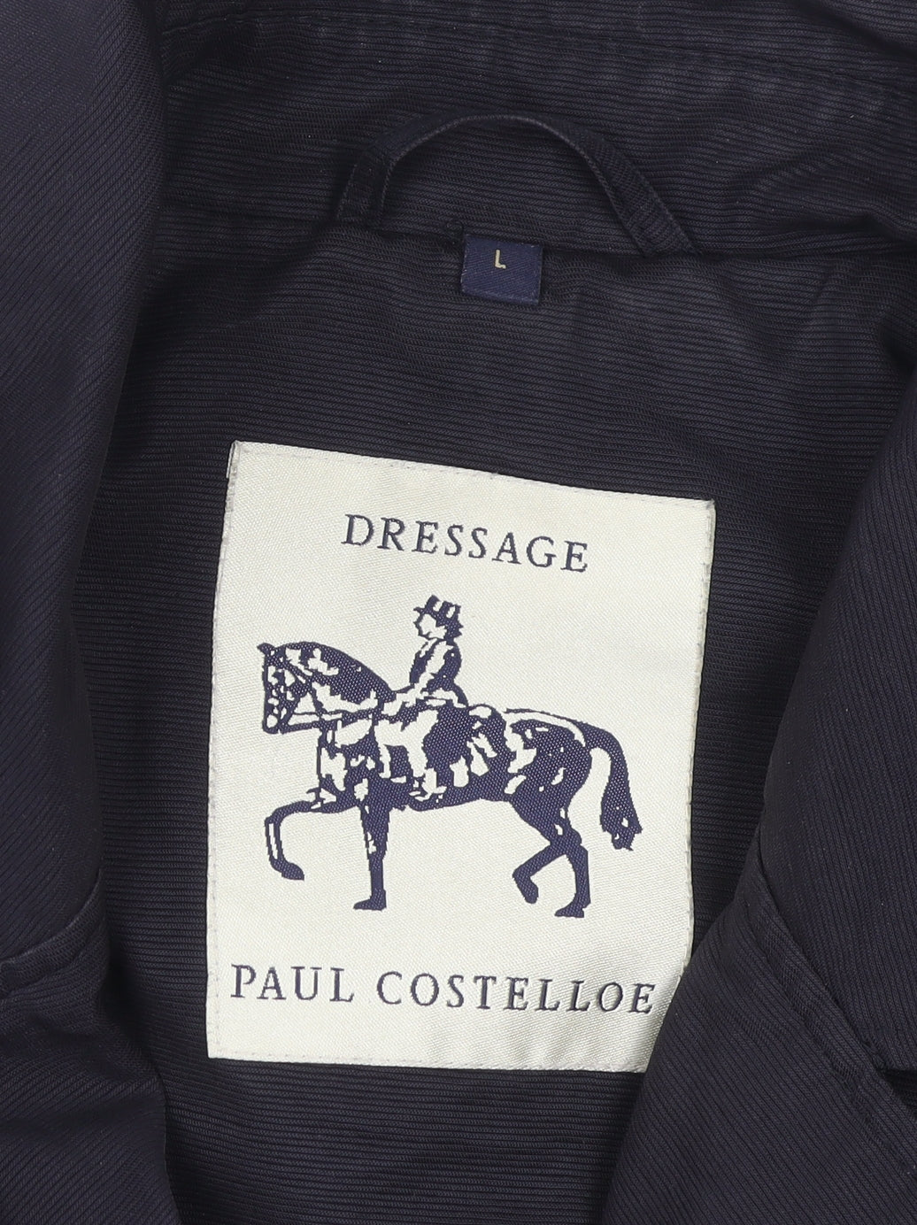 Paul Costelloe Men's Black Trench Coat L Belted Classic Style