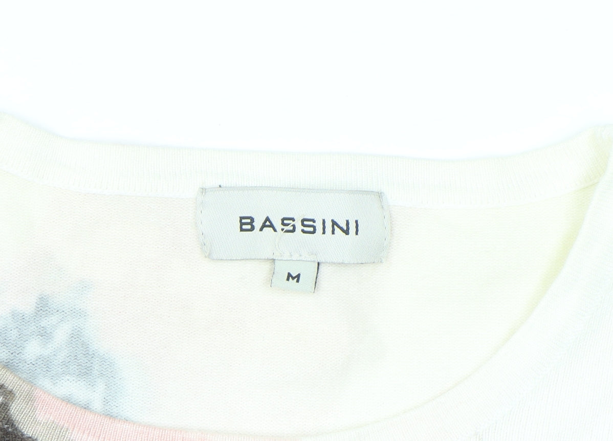 Bassini Women’s Multicoloured Floral Rhinestone Pullover Jumper M