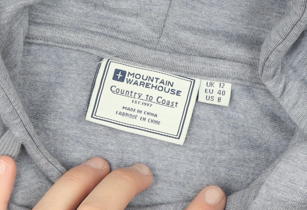 Mountain Warehouse Women’s Grey Pullover Hoodie UK 12 Country to Coast