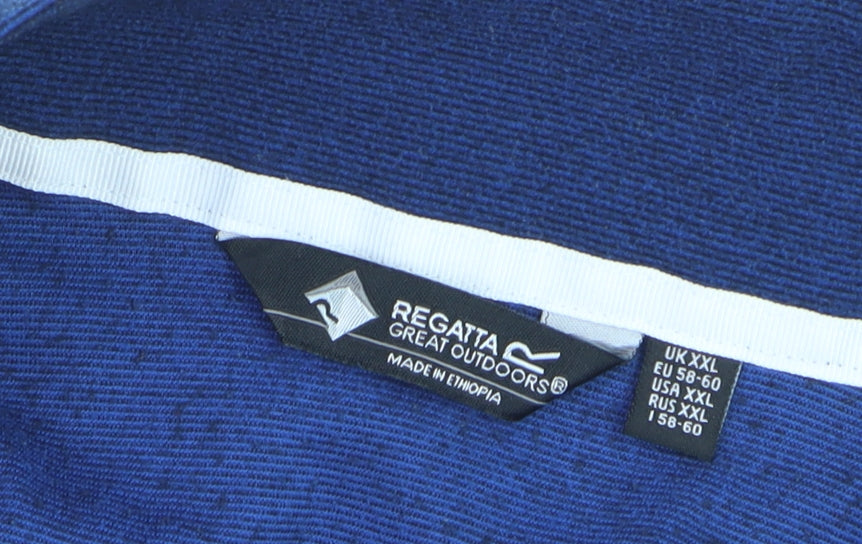 Regatta Mens Blue 2XL Pullover Fleece Sweatshirt Half Zip Outdoor Top