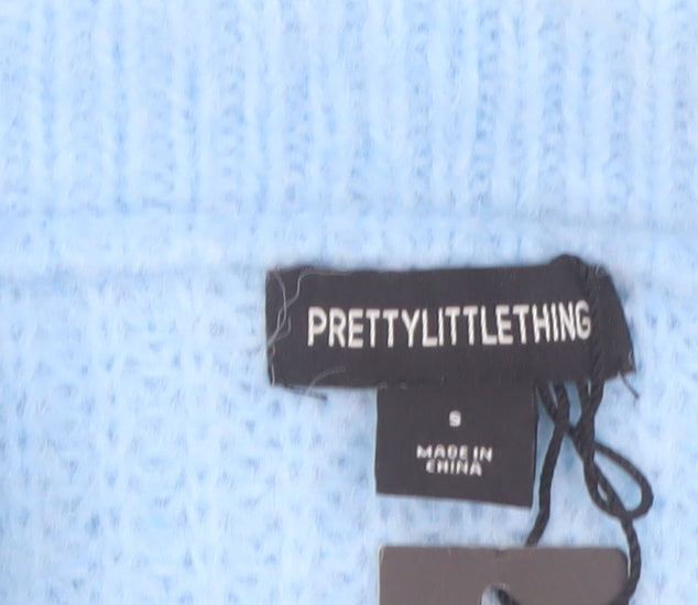 PrettyLittleThing Women’s Blue Knit Short Pencil Skirt Size S