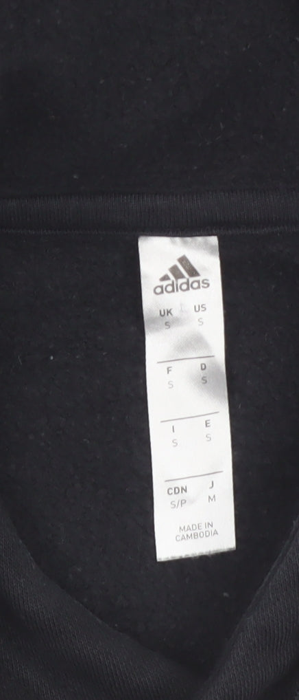 Adidas Men's Black Pullover Hoodie Small Sports Fleece