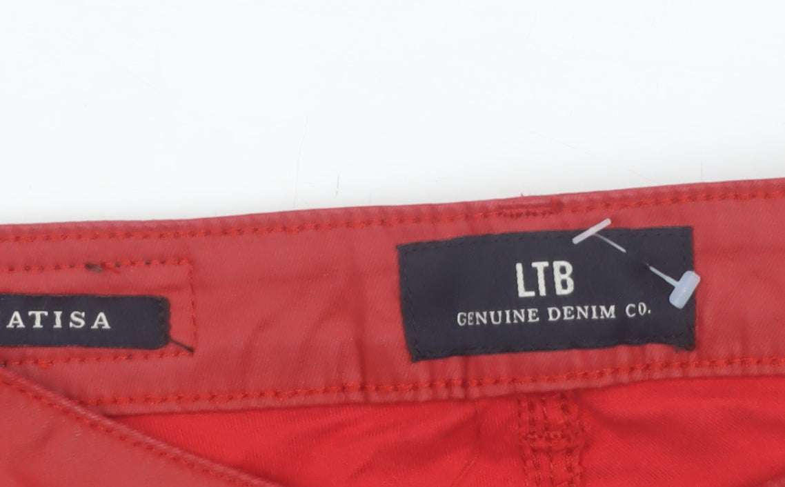 LTB Women's Red Slim Fit Jegging Denim Trousers Size 8