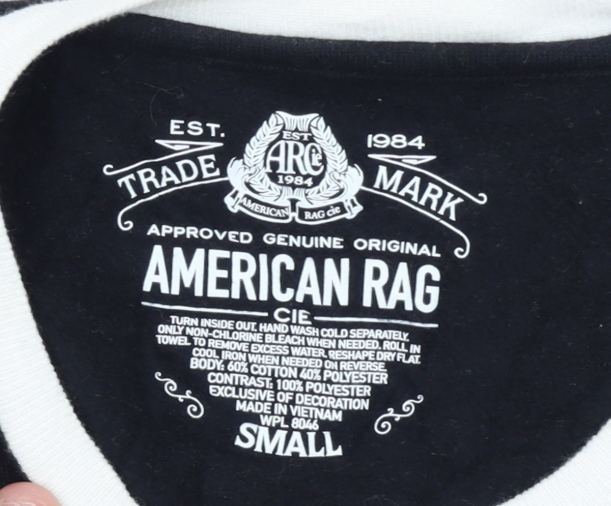American Rag Women Black White Polar Bear Christmas Sweatshirt Small