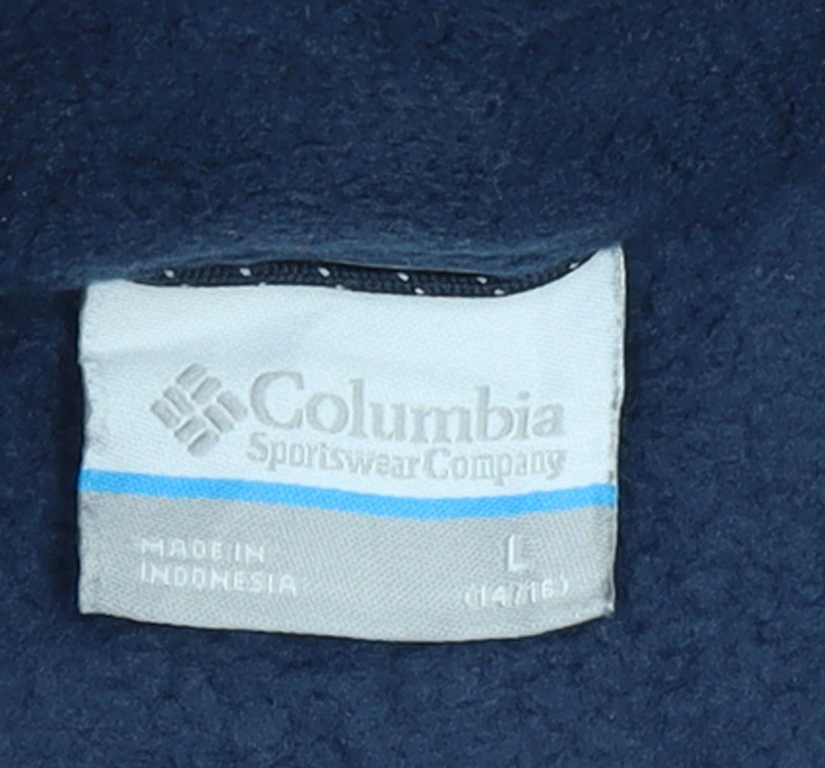 Columbia Boys Blue Fleece Full Zip Outdoor Jacket Size L