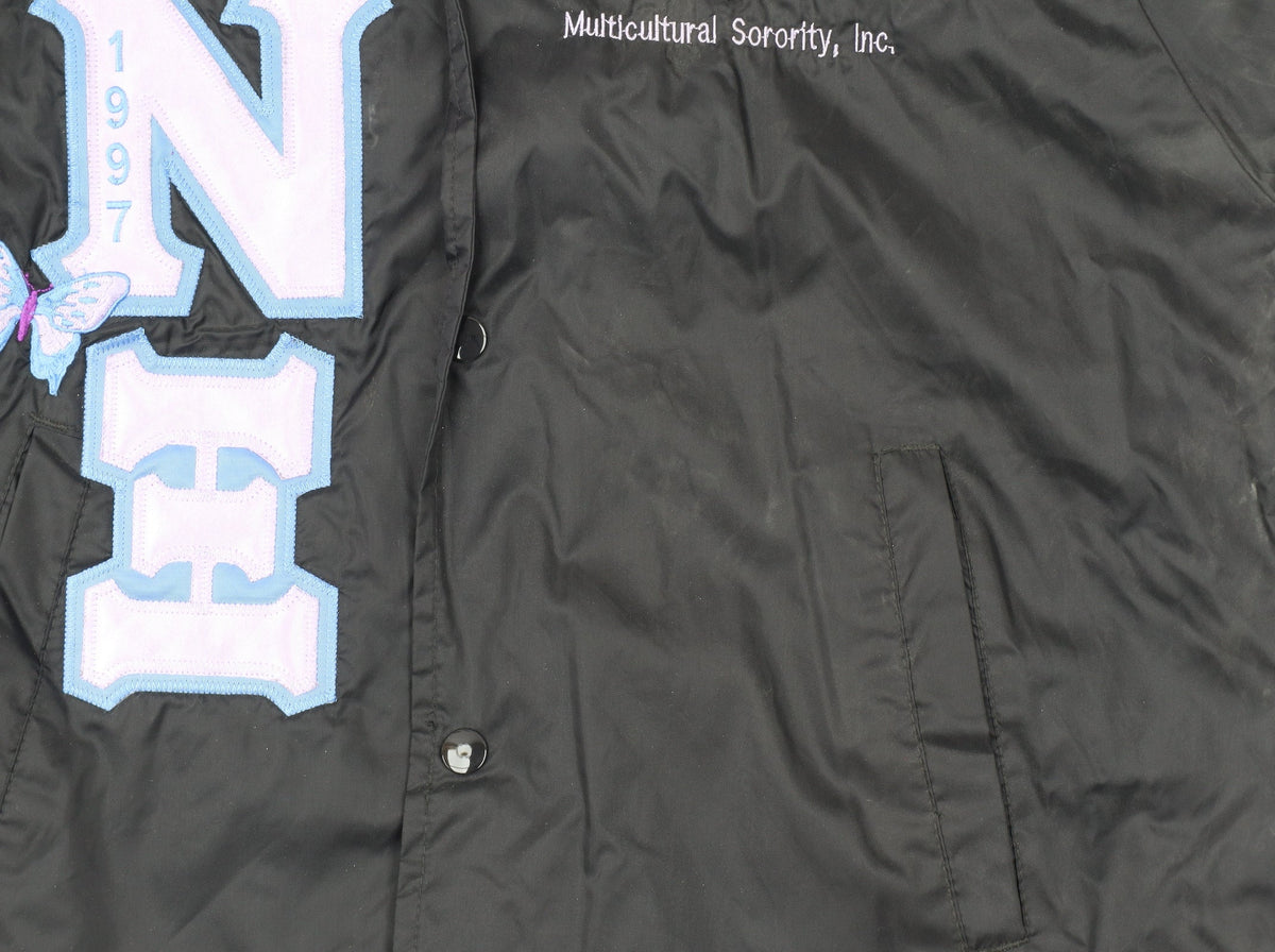 Augusta Sportswear Women's Black S Windbreaker Jacket with Letters and Pockets