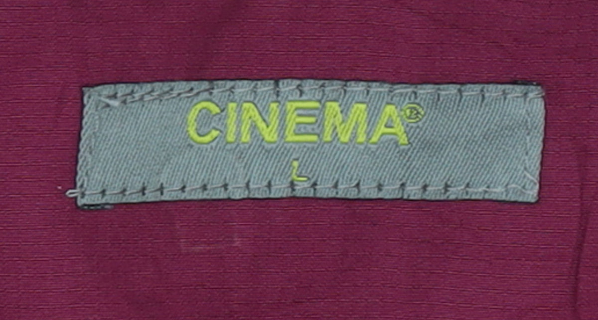 CINEMA Womens Red Full Zip Windbreaker Jacket Size L