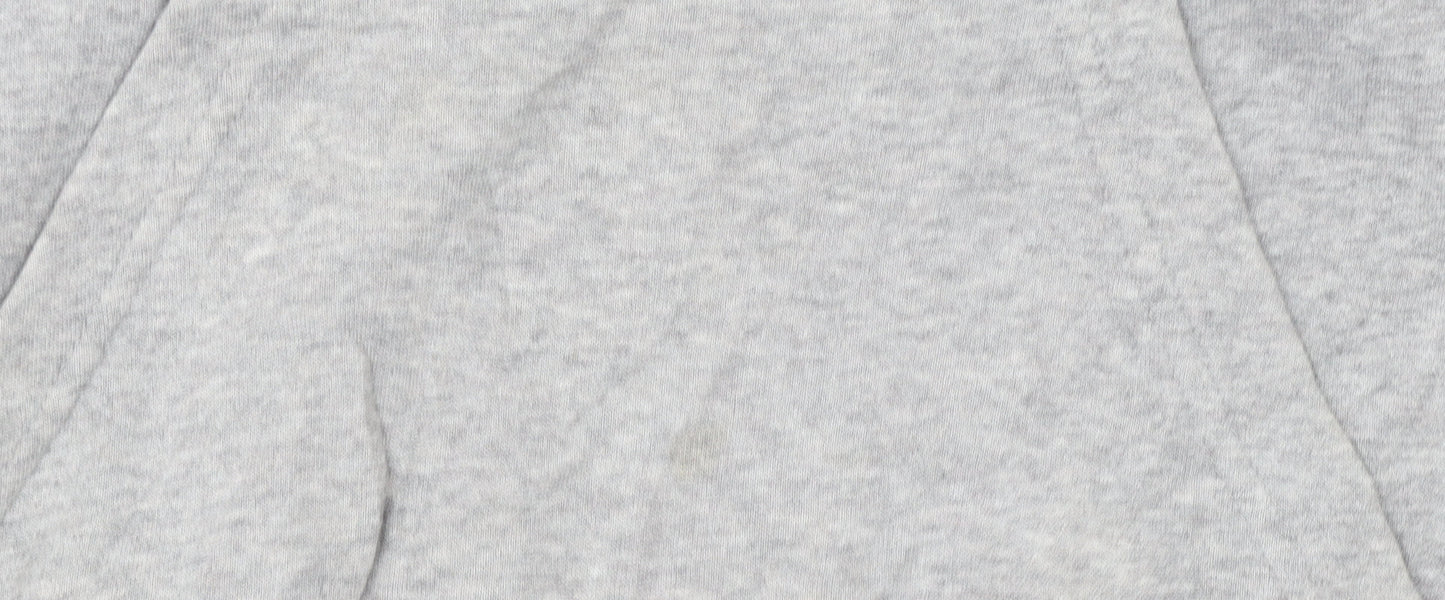 Adidas Men's Grey Pullover Hoodie Small Logo Fleece Sweatshirt