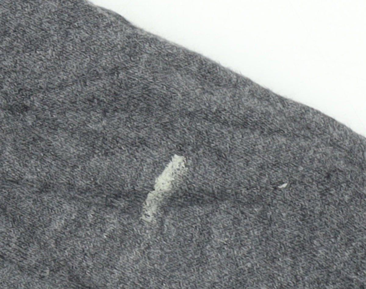 Nike Mens Grey Pullover Hoodie L Graphic Print Sports Fleece