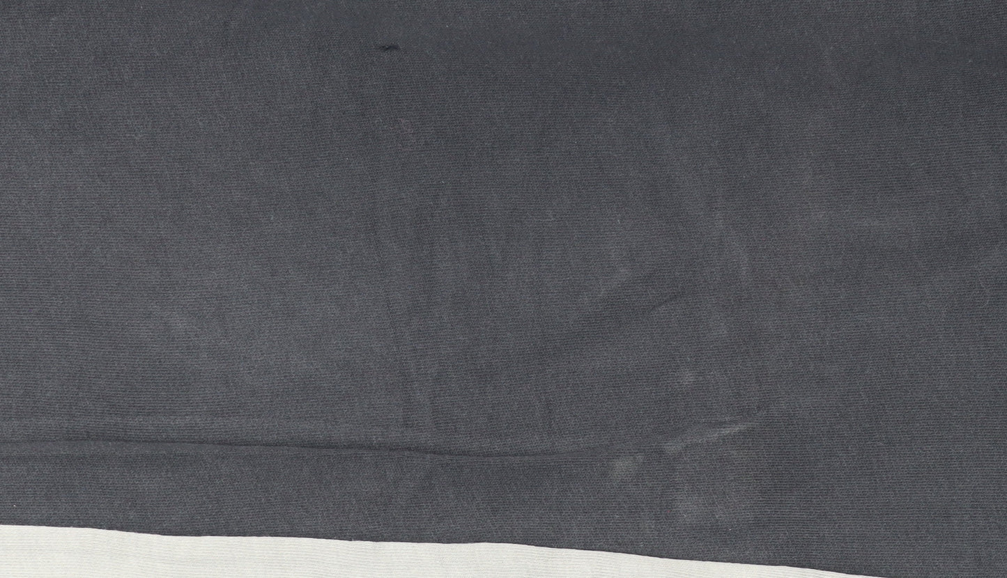 Puma Men's Black Jogger Sweatpants L Grey Side Stripes Casual