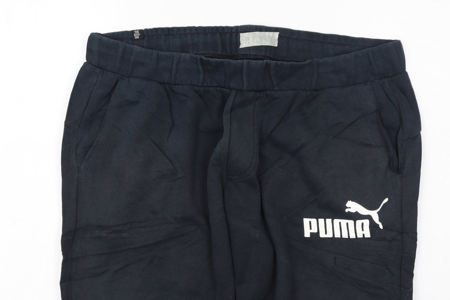 Puma Men’s Black XL Jogger Sweatpants with Logo
