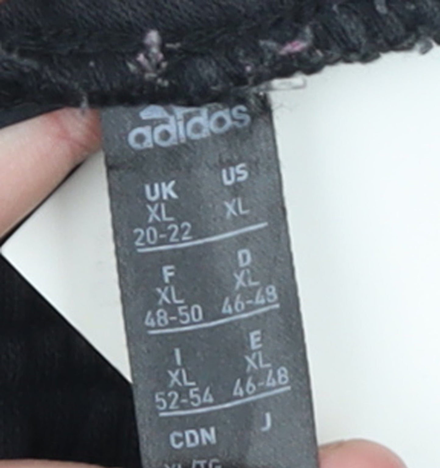 Adidas Womens Black XL Jogger Trousers Elastic Waist Fleece